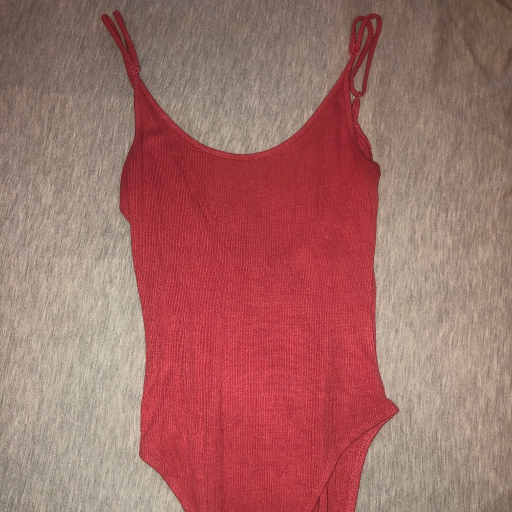 Pink low back bodysuit
